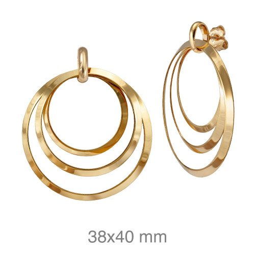 PENDIENTES PLATA B.ORO REVERSIBLES