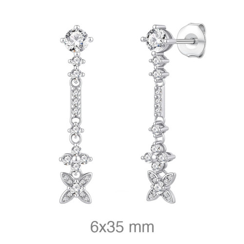 PENDIENTES PLATA CIRCONITAS