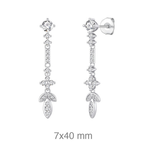 PENDIENTES PLATA CIRCONITAS
