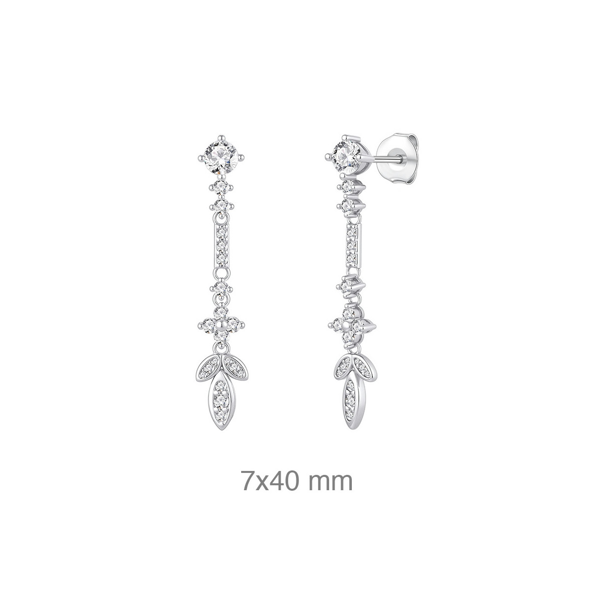 PENDIENTES PLATA CIRCONITAS