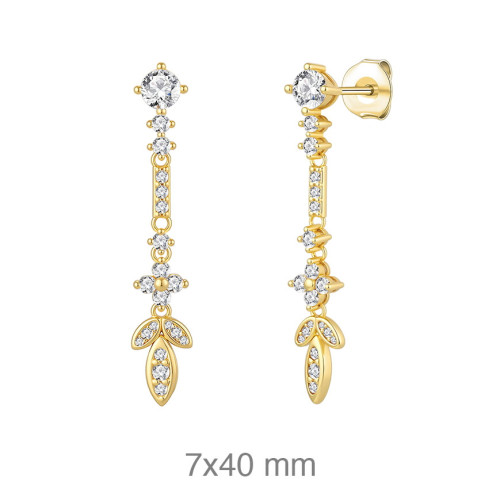 PENDIENTES PLATA B.ORO+e CIRCONITAS