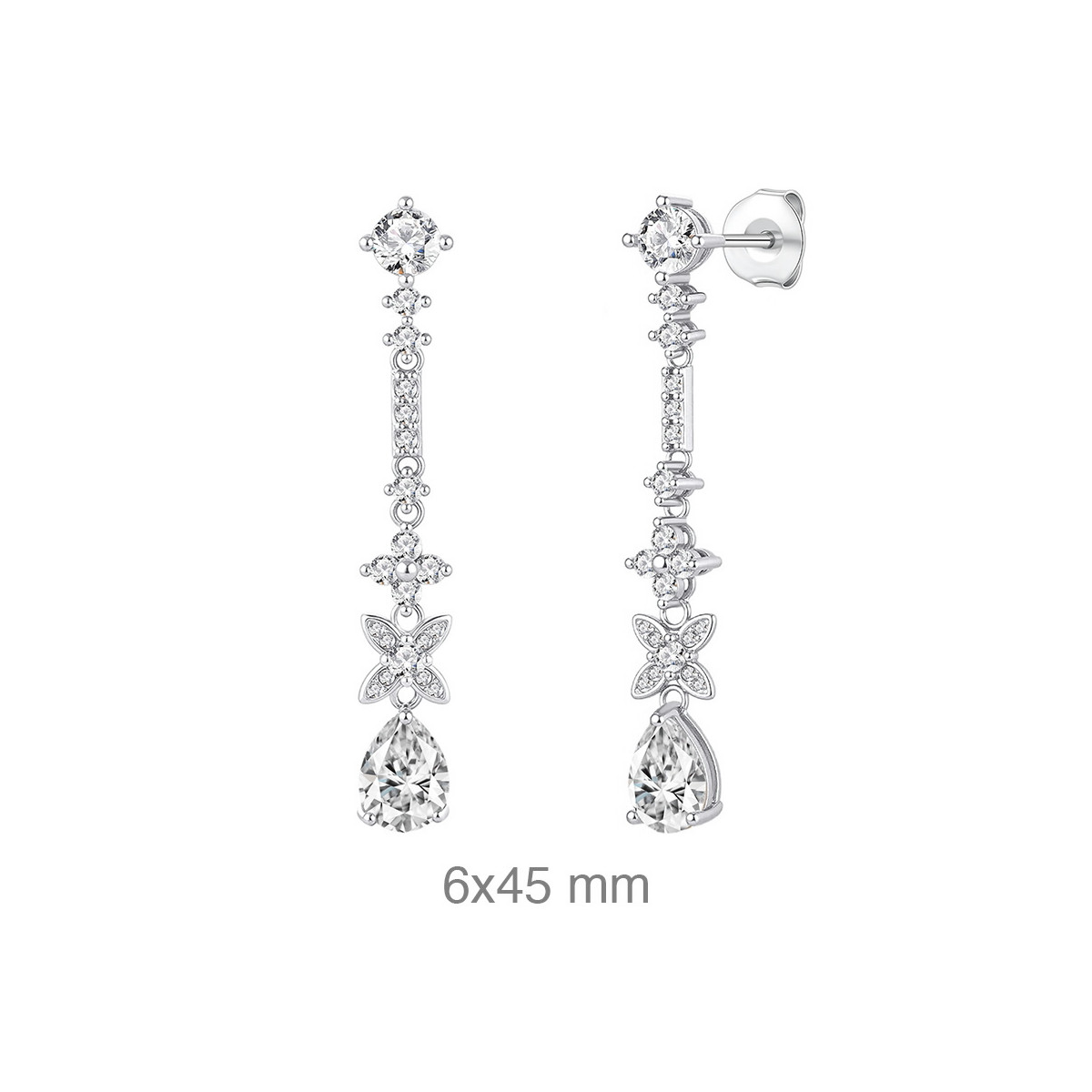 PENDIENTES PLATA CIRCONITAS