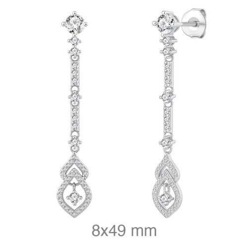 PENDIENTES PLATA CIRCONITAS