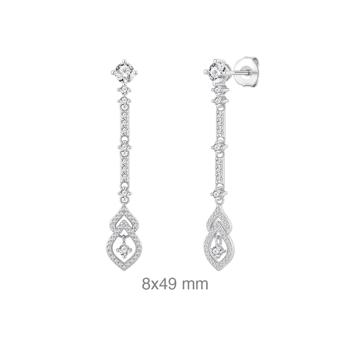 PENDIENTES PLATA CIRCONITAS