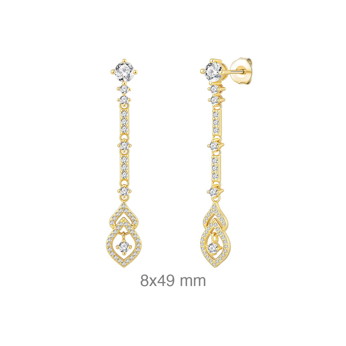 PENDIENTES PLATA B.ORO+e CIRCONITAS