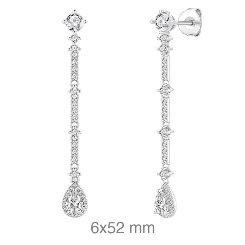 PENDIENTES PLATA CIRCONITAS