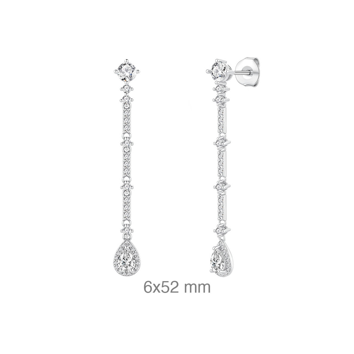PENDIENTES PLATA CIRCONITAS