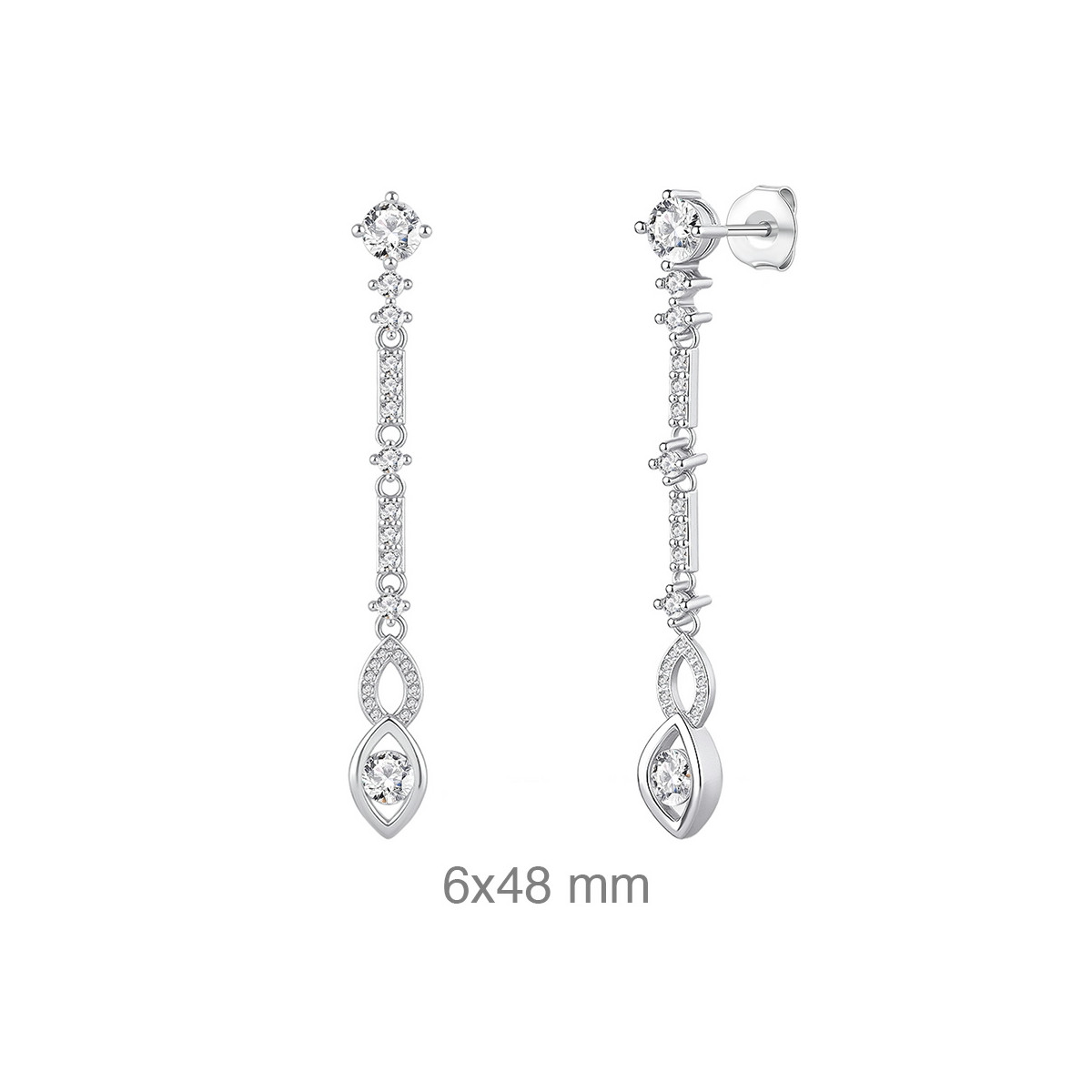 PENDIENTES PLATA CIRCONITAS
