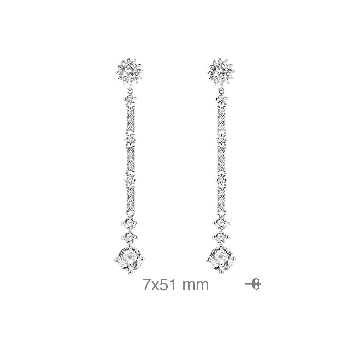 PENDIENTES PLATA CIRCONITAS
