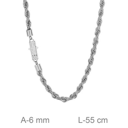 CADENA ACERO CIRCONITAS 56 CM