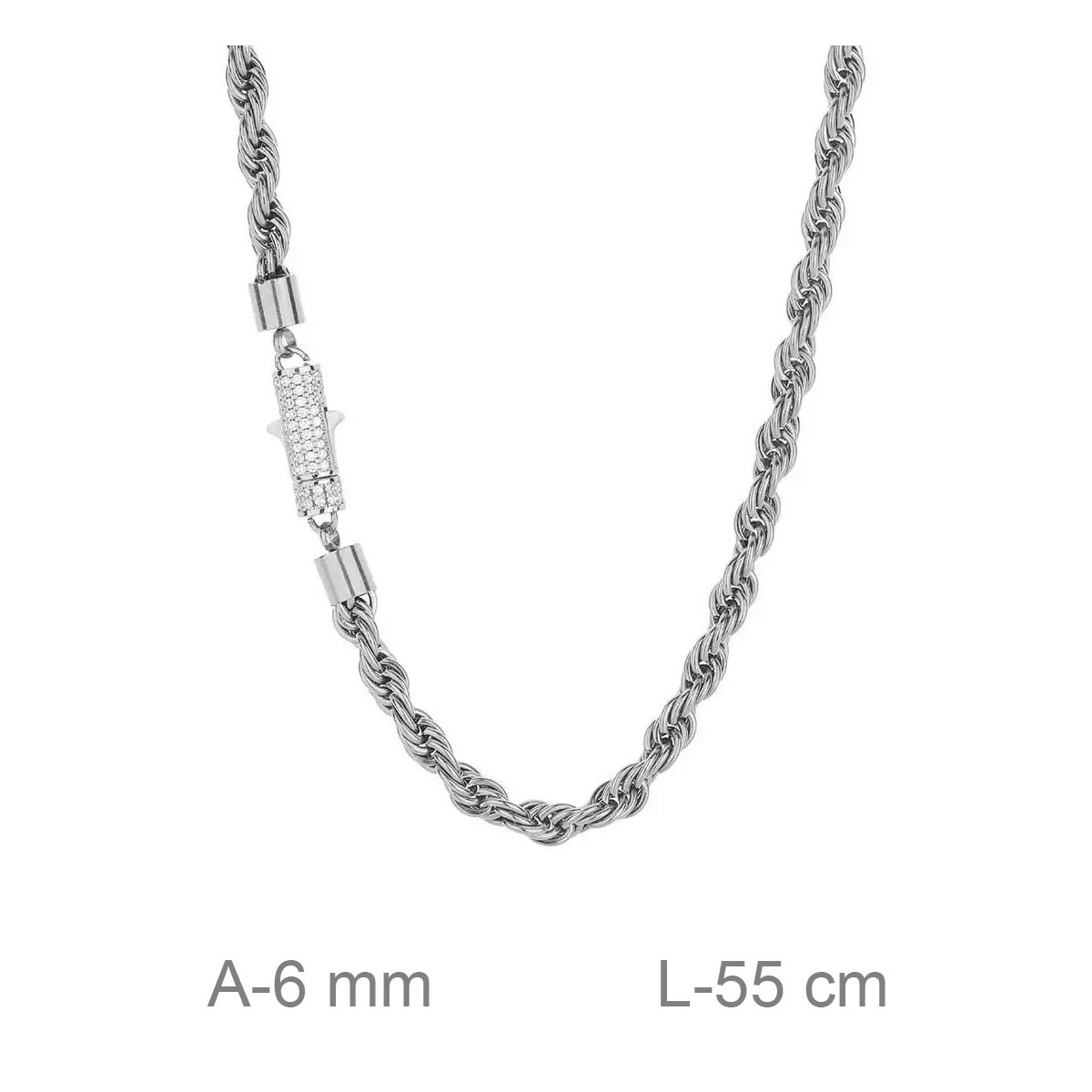 CADENA ACERO CIRCONITAS 56 CM
