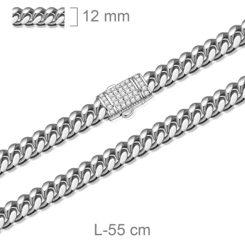 CADENA ACERO CIRCONITAS 56 CM