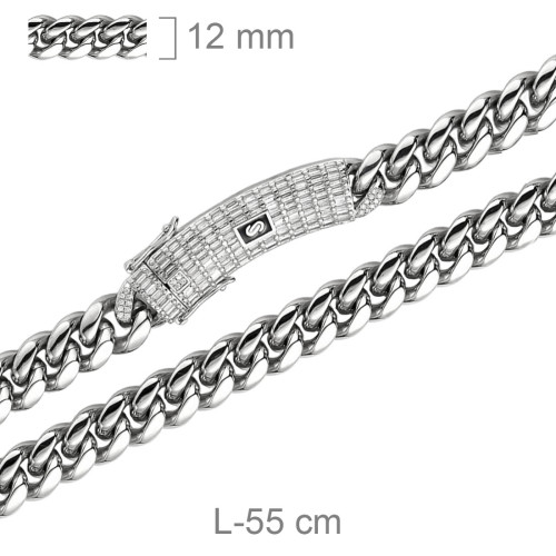 CADENA ACERO CIRCONITAS 56 CM