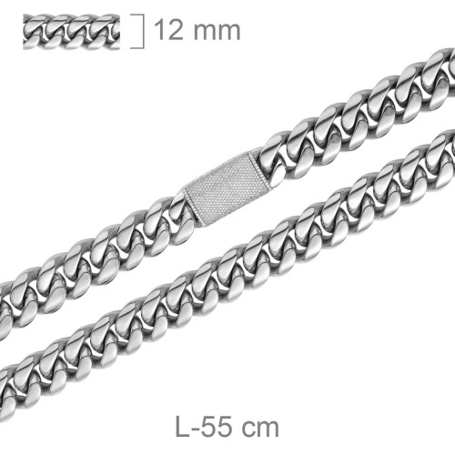 CADENA ACERO CIRCONITAS 56 CM