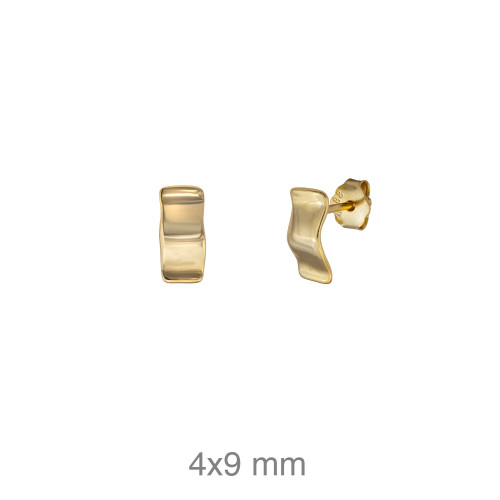 PENDIENTES PLATA B.ORO LISOS PRESION
