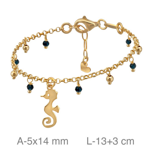 PULSERA PLATA B.ORO CIRCONITAS