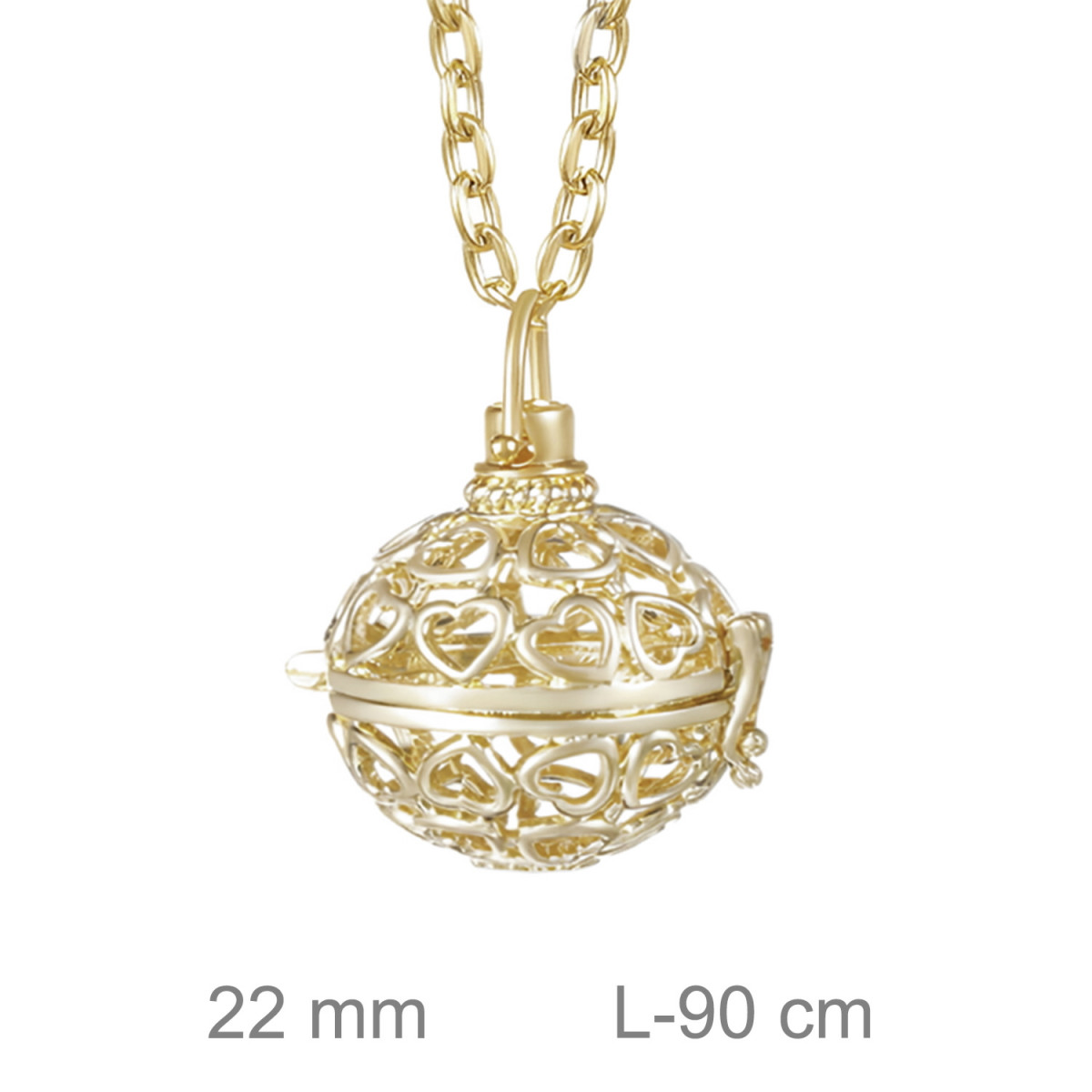 LLAMADOR BRASS B.ORO CORAZONES
