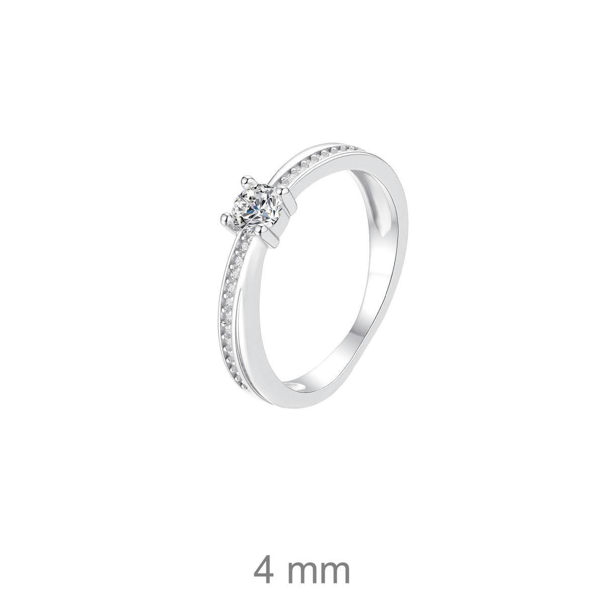 SOLITARIO PLATA CIRCONITAS