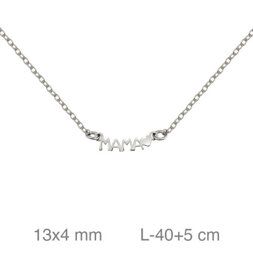 GARGANTILLA PLATA MAMA CORAZON