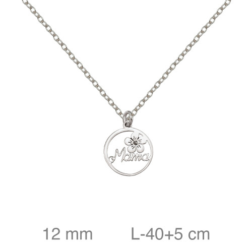 GARGANTILLA PLATA MAMA FLOR