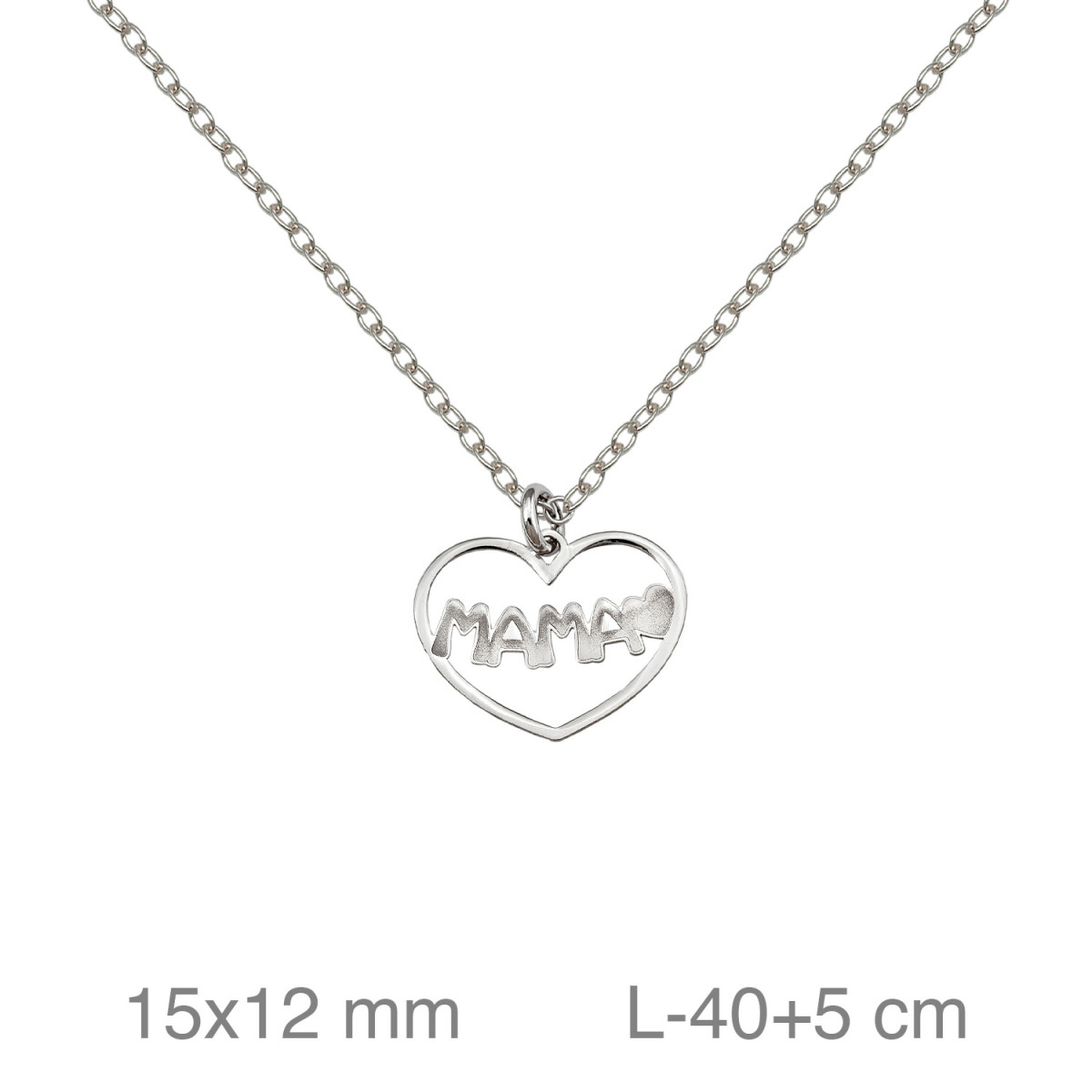 GARGANTILLA PLATA MAMA CORAZON