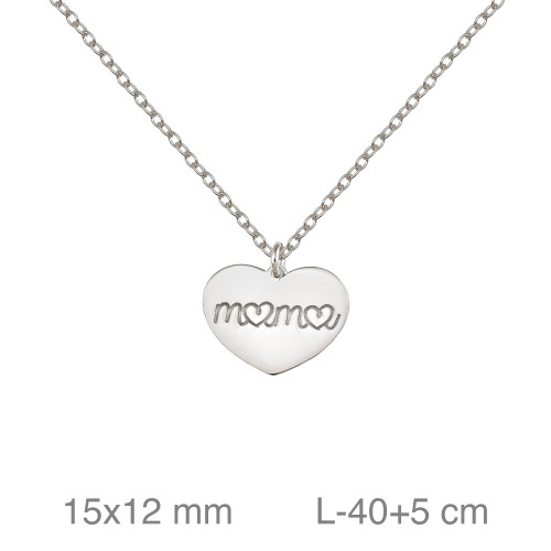 GARGANTILLA PLATA MAMA CORAZON