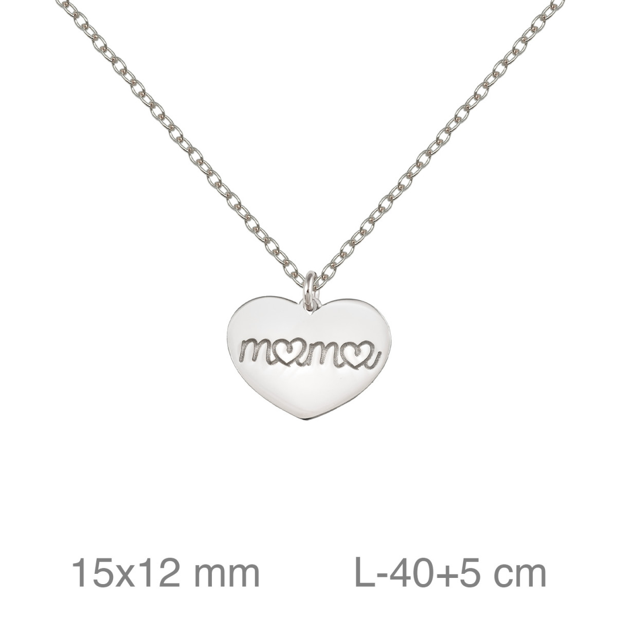 GARGANTILLA PLATA MAMA CORAZON