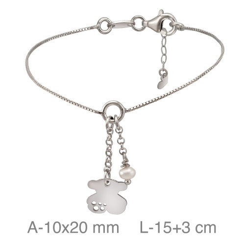 PULSERA PLATA OSO