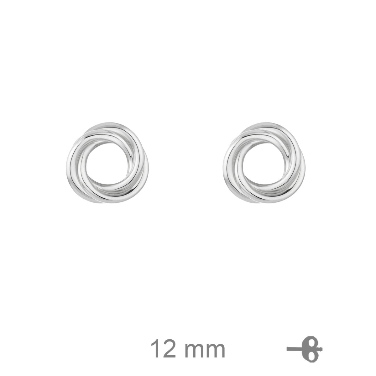 PENDIENTES PLATA NUDO