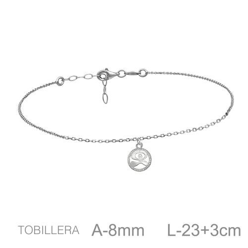 TOBILLERA PLATA INDALO CIRCONITAS