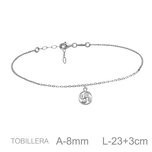 TOBILLERA PLATA LAUBURU