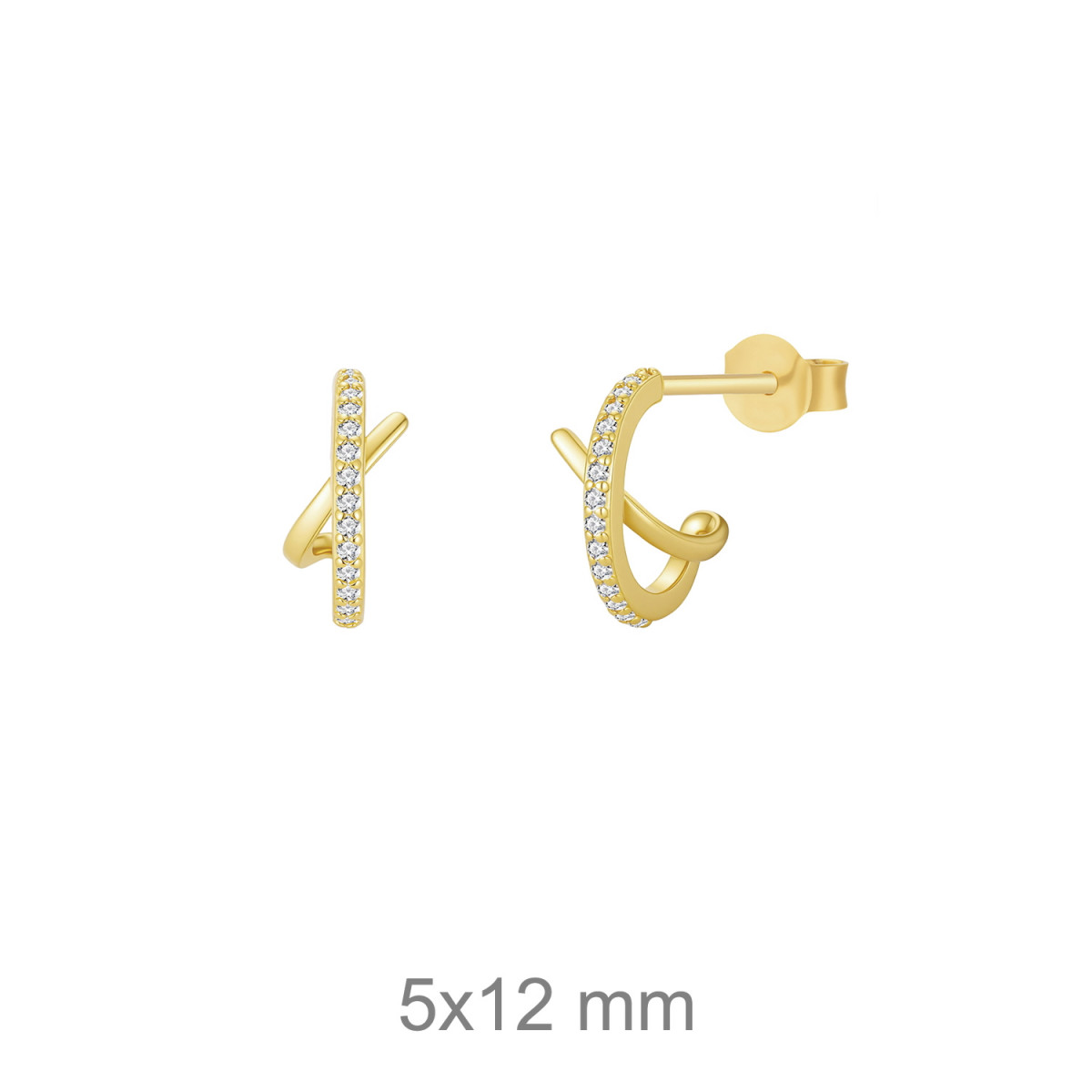 CRIOLLA PLATA B.ORO+ CIRCONITAS PRESION