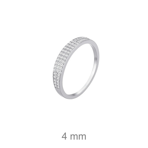 SORTIJA PLATA CIRCONITAS