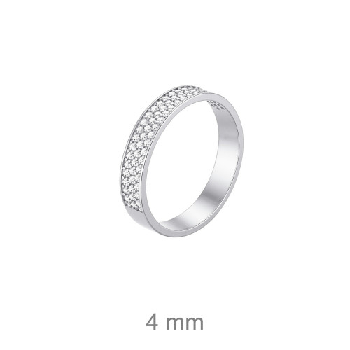 SORTIJA PLATA CIRCONITAS