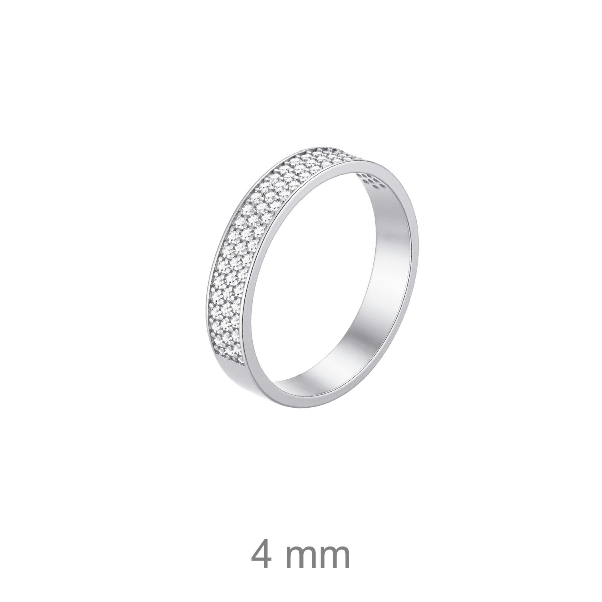 SORTIJA PLATA CIRCONITAS