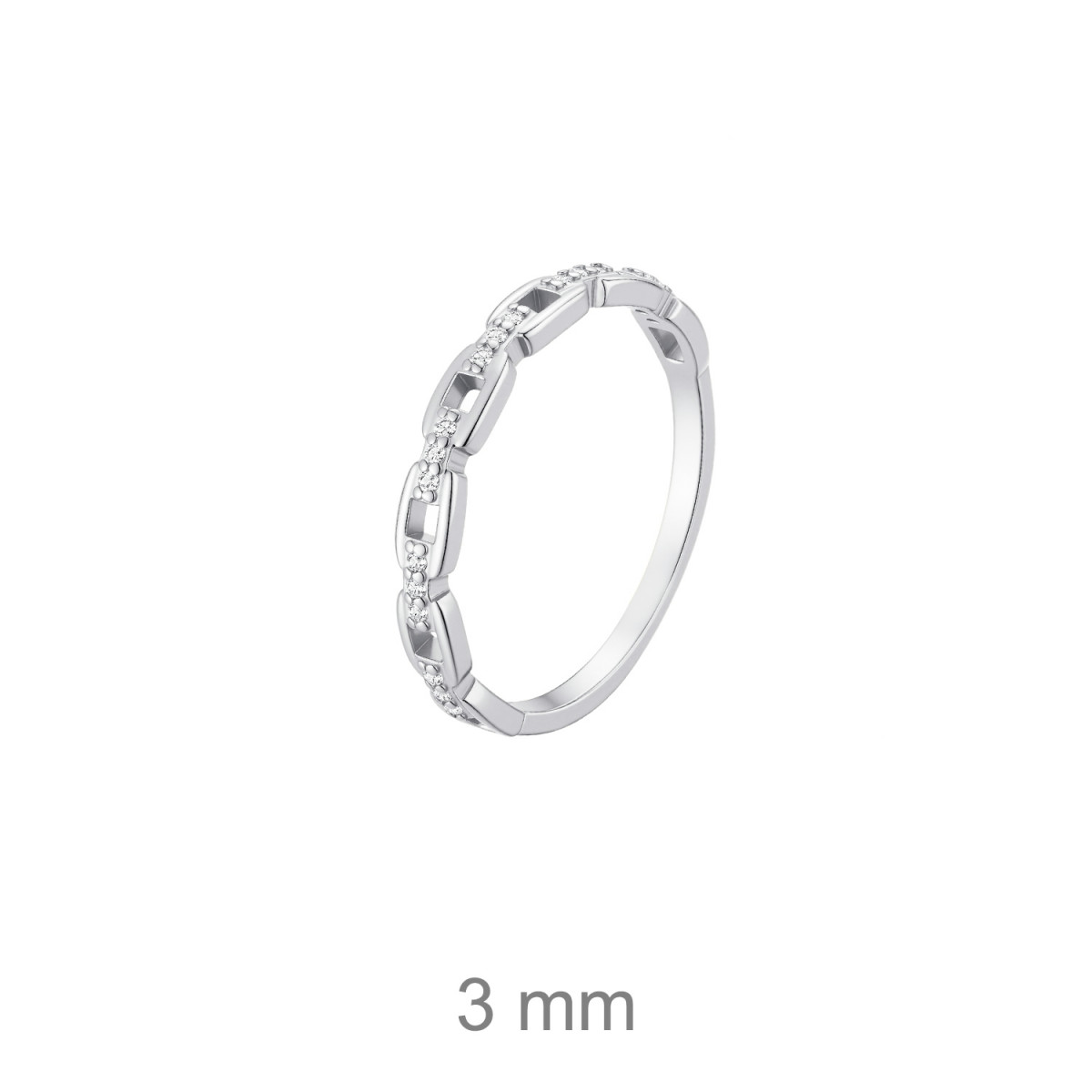 SORTIJA PLATA CIRCONITAS