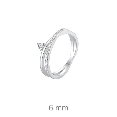 SORTIJA PLATA CIRCONITAS