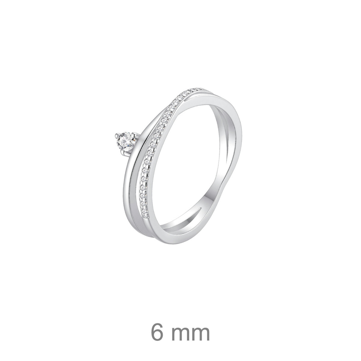 SORTIJA PLATA CIRCONITAS