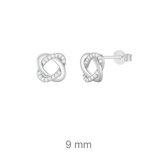 PENDIENTE PLATA CIRCONITAS