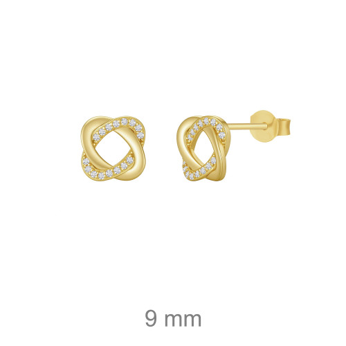 PENDIENTE PLATA B.ORO+e CIRCONITAS