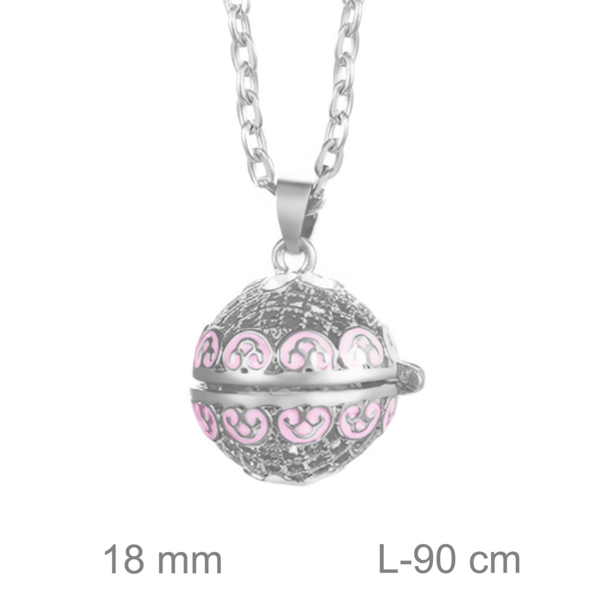 LLAMADOR BRASS ESMALTE ROSA