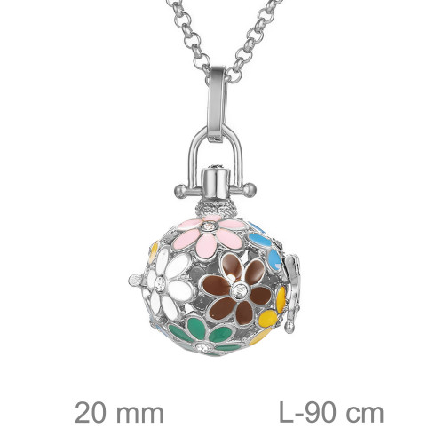 LLAMADOR BRASS FLORES ESMALTE CIRCONITAS