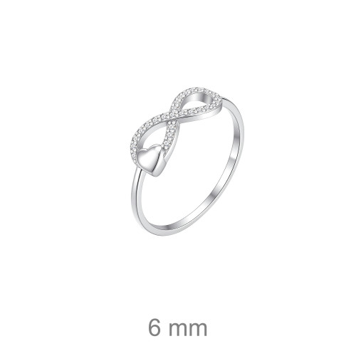 SORTIJA PLATA INFINITO ZTAS CORAZON