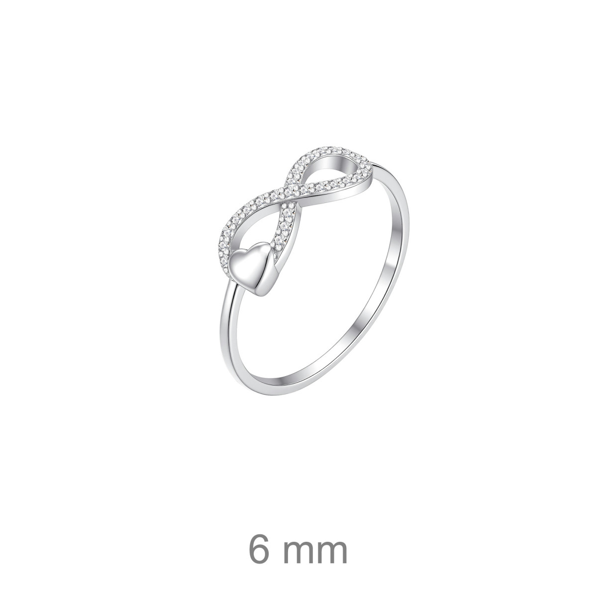 SORTIJA PLATA INFINITO ZTAS CORAZON